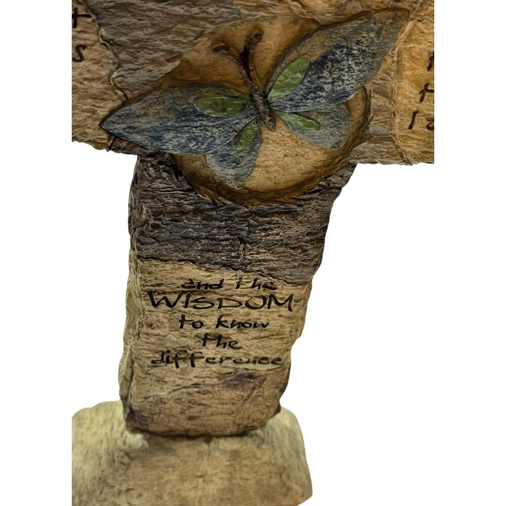 3D RESIN CROSS OF CHRIST "God Grant Me The Serenity..." Standing Cross - Picture 13 of 15